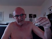 Fagmartin wanking and drinking my cum