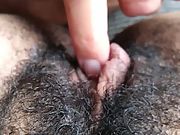 Hairy ebony cunt adore by 60year old pilot spit and finger